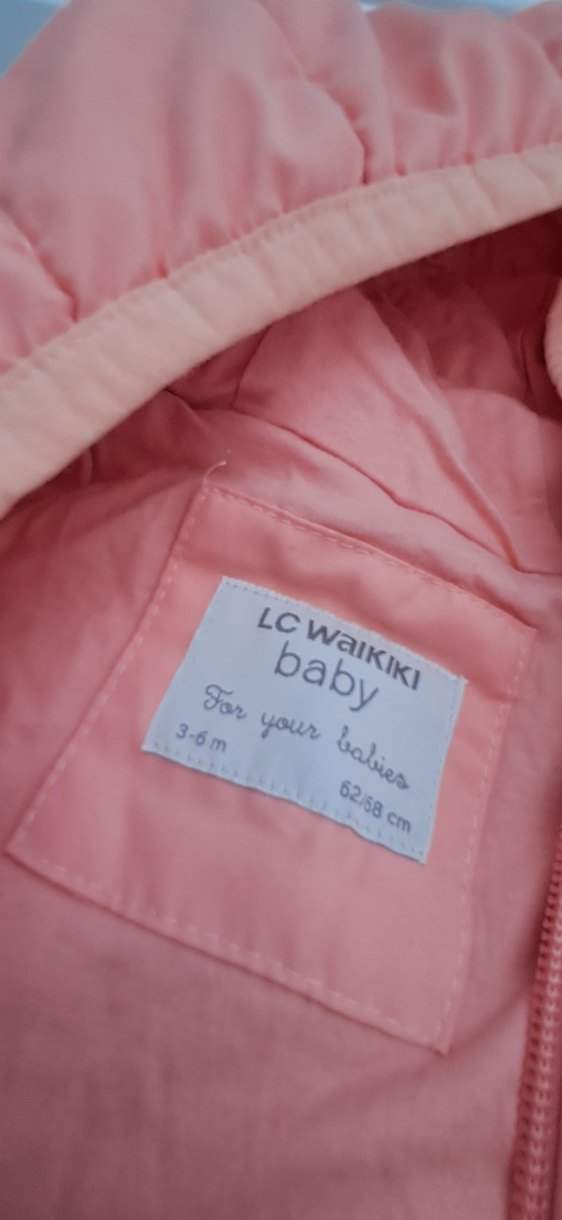 Kapüşonlu Pembe Bebek Tulumu - Görsel 3