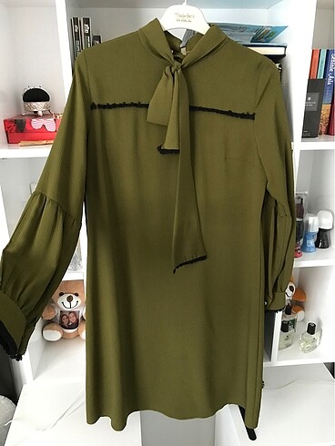 40 Beden Haki yeşili tunik
