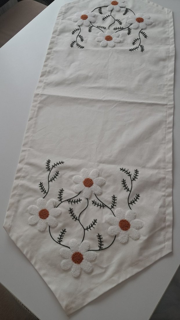 nakışlı runner masa örtüsü - Görsel 3