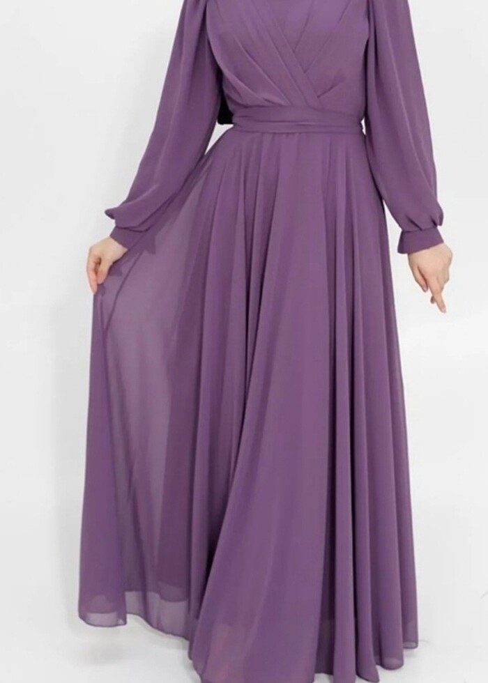 Tesettür abiye elbise - Görsel 2