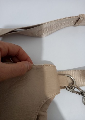 Bej Deri Kadın Sırt Çantası - Görsel 8