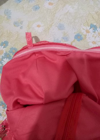 Dantel Detaylı Kırmızı Uzun Bohem Elbise - Görsel 7