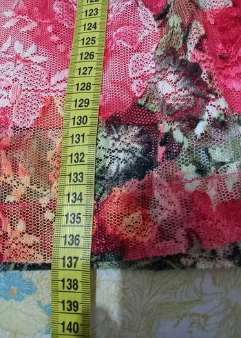 Dantel Detaylı Kırmızı Uzun Bohem Elbise - Görsel 5