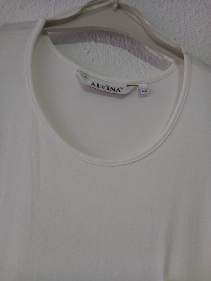 Beyaz Pamuklu Uzun Kollu Midi Tunik - Görsel 5