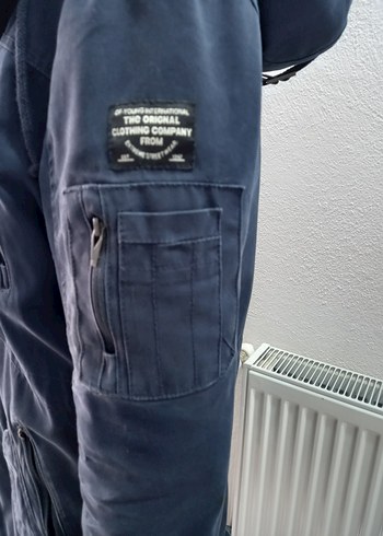 Kapüşonlu Lacivert Parka içi pelüş - Görsel 3