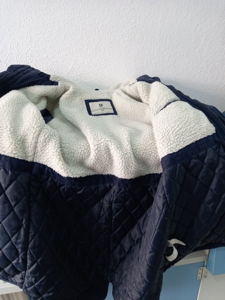 Kapüşonlu Lacivert Parka içi pelüş - Görsel 5