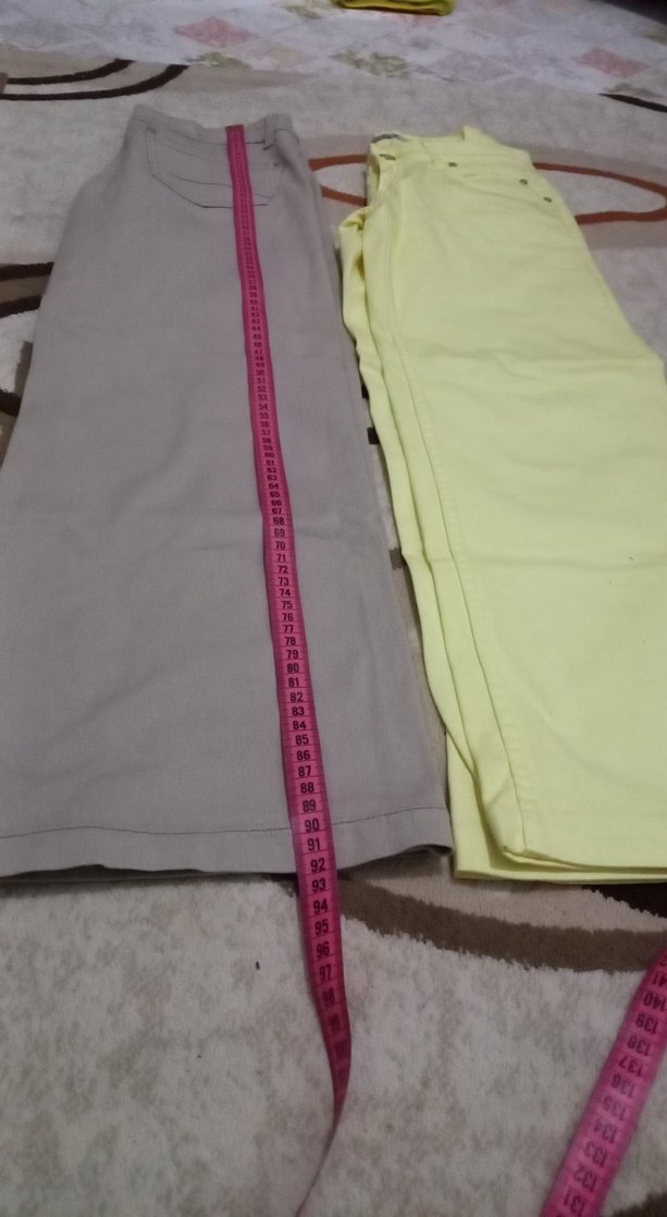 Kadın Geniş paça Kot düşük bel 26 ve 27 beden - Görsel 3