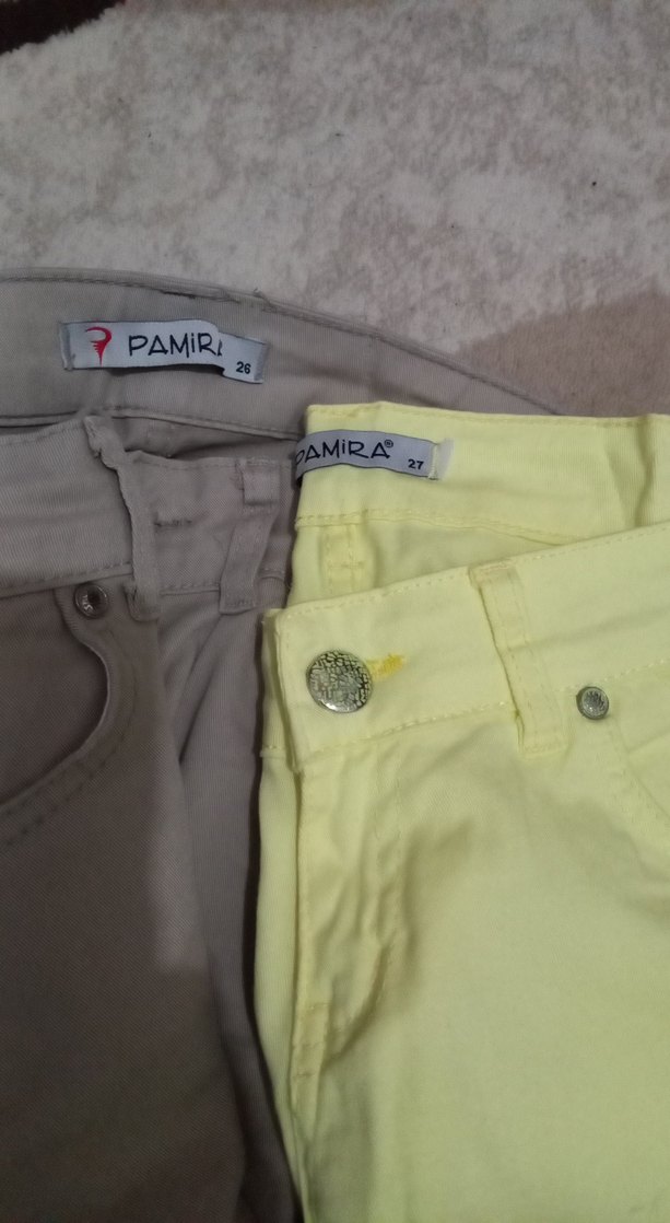 Kadın Geniş paça Kot düşük bel 26 ve 27 beden - Görsel 4