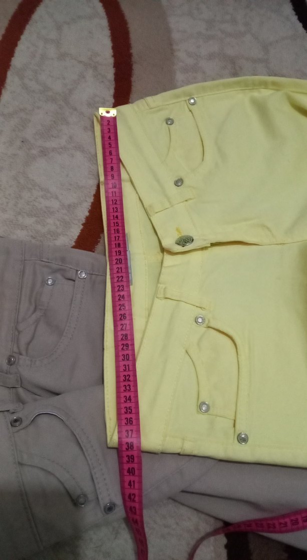 Kadın Geniş paça Kot düşük bel 26 ve 27 beden - Görsel 5