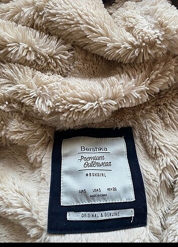 Bershka bershka iç peluş çıkarılabilir trençkot