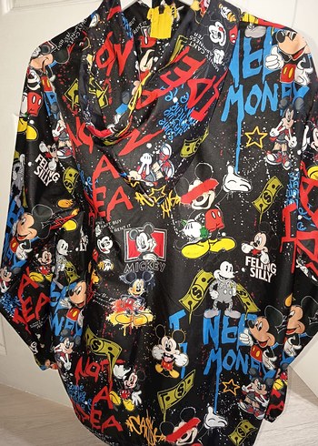 Kapüşonlu unisex Baskılı Yağmurluk - Görsel 2