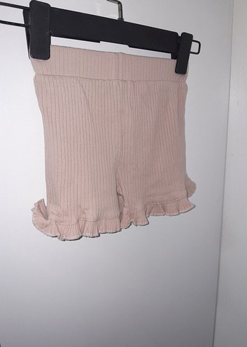 Kız Çocuk Bej Askılı Fırfırlı Bluz - Görsel 3