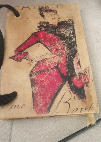 Vintage Moda Tasarımlı Sanat Defteri