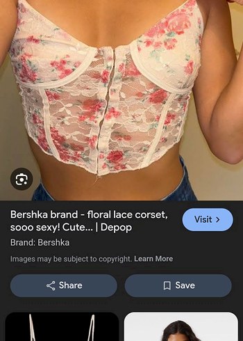 Dantel İşlemeli Pembe Mini Bustiyer - Görsel 4