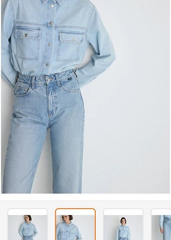 Mavi Victoria Açık Renk Geniş Kesim Jean - Görsel 2