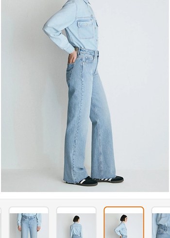 Mavi Victoria Açık Renk Geniş Kesim Jean - Görsel 5