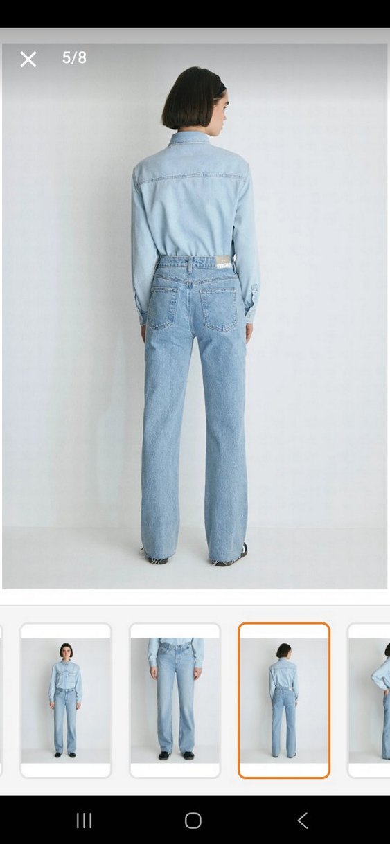 Mavi Victoria Açık Renk Geniş Kesim Jean - Görsel 4