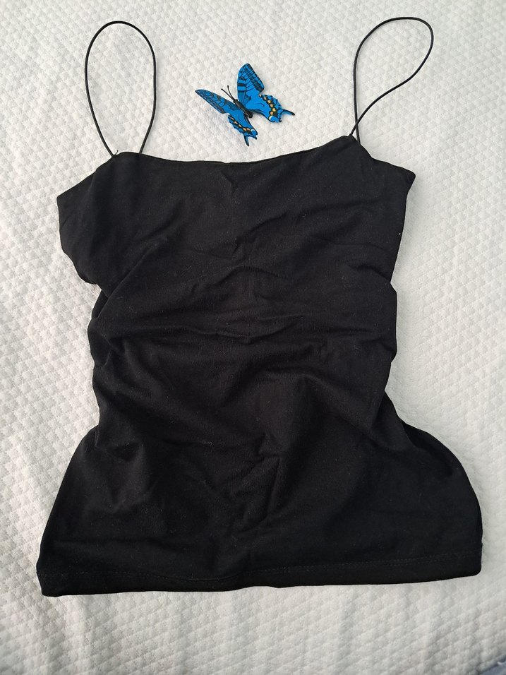 Siyah Askılı Kadın üst - Görsel 2