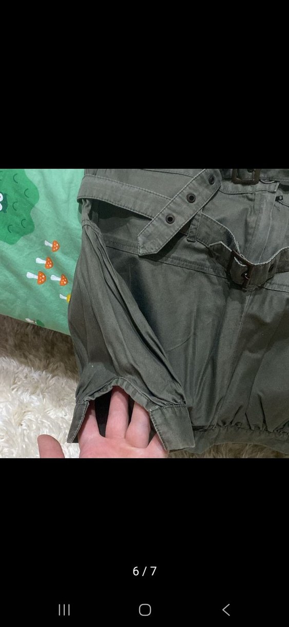 çift Kemerli balon Mini Etek - Görsel 4