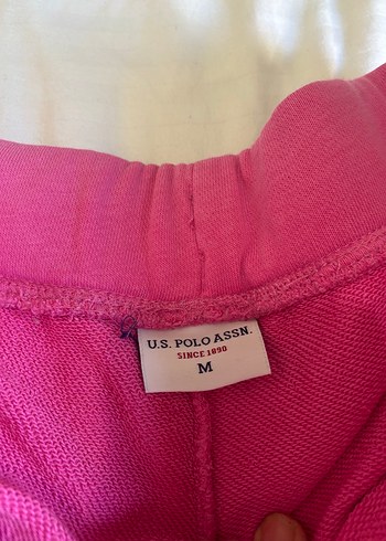 U.S Polo Assn. Fermuarlı Pembe Kadın Eşofman Altı