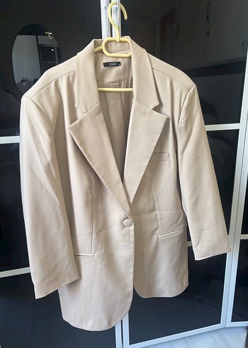 Bej Kadın Blazer Ceket