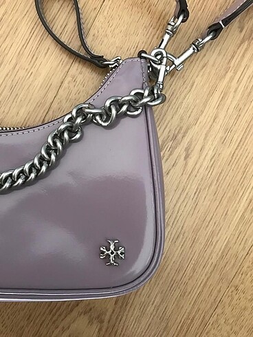 Tory Burch Tory Burch Small 151 Mercer Spazzolato Crescent çanta