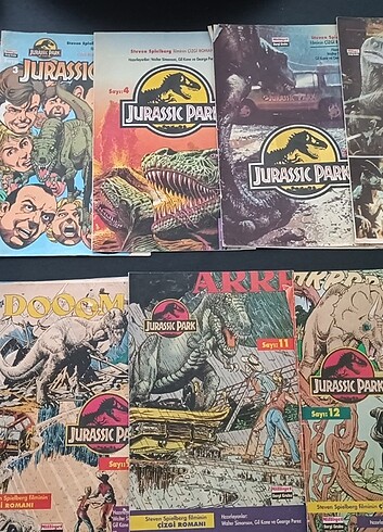  Beden Milliyet Çocuk Dinozorlar Dergisi & Jurassic Park Çizgi Roman 