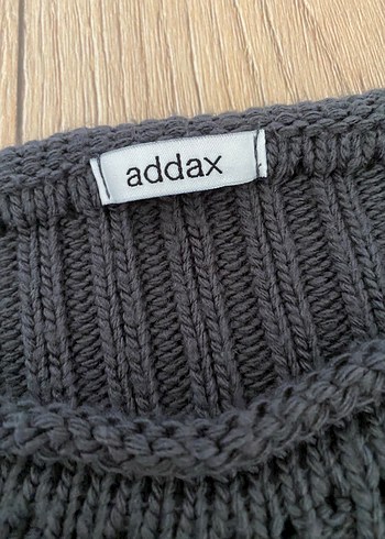 Addax Addax Antrasit Triko Kadın Kazak, Bisiklet Yaka, Uzun Kollu