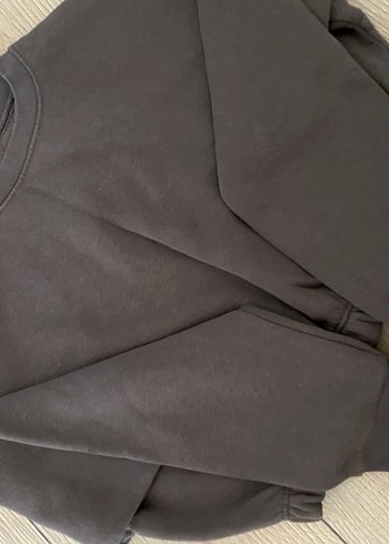 s Beden kahverengi Renk Beli lastikli polarlı sweatshirt