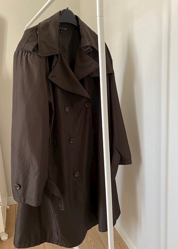 Kadın Kahverengi Midi Trençkot American Vintage