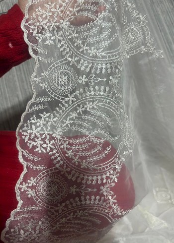 Bohem Nakışlı Beyaz Perde - Görsel 5