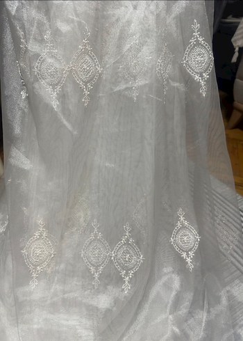 Bohem Nakışlı Beyaz Perde - Görsel 3