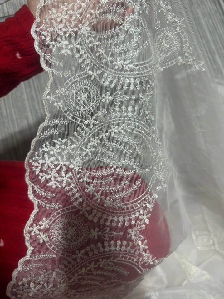 Bohem Nakışlı Beyaz Perde - Görsel 5