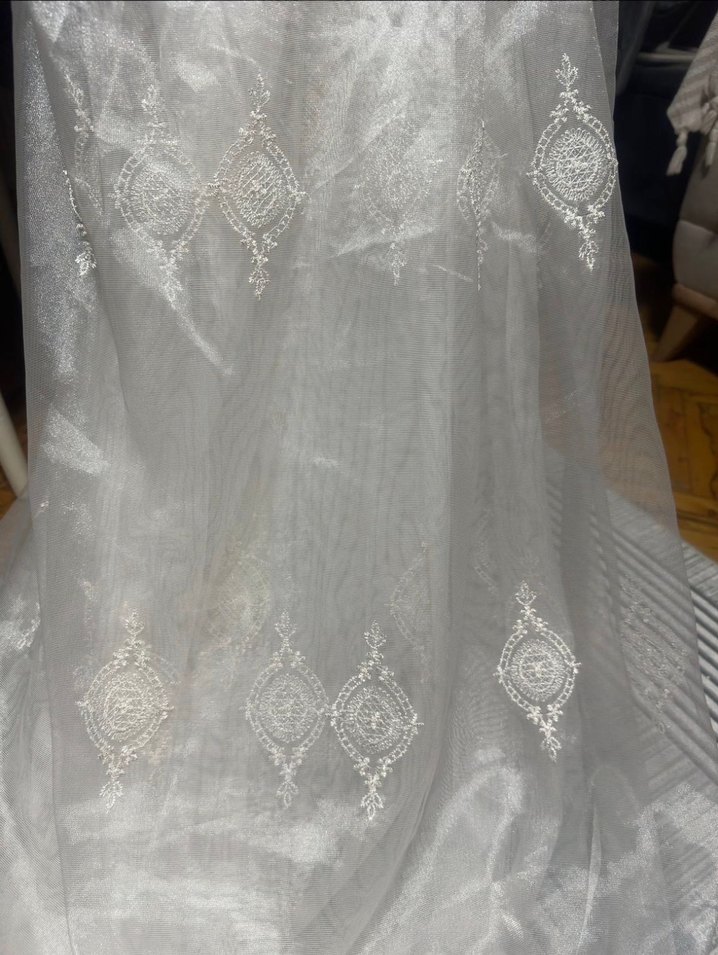 Bohem Nakışlı Beyaz Perde - Görsel 3