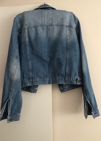 xs Beden mavi Renk Düğmeli Mavi Kadın Denim Ceket
