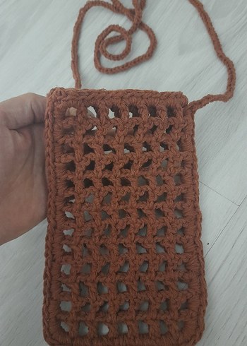 Diger Örgü Kadın Omuz Çantası Kahverengi