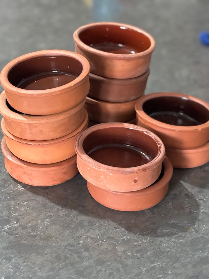 Koyu Kahverengi Seramik Saklama Kabı - Görsel 2