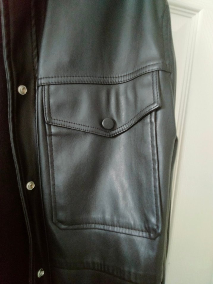 Bershka deri ceket - Görsel 3