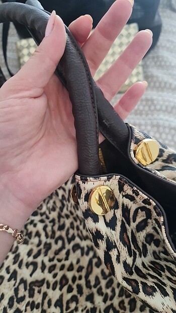  Beden Leoparlı dolc3 canta
