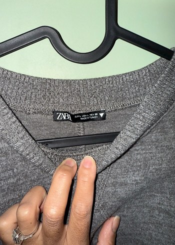 l Beden Gri Kadın Yün Sweatshirt