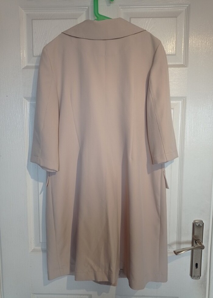 İnci düğmeli ceket elbise - Görsel 2