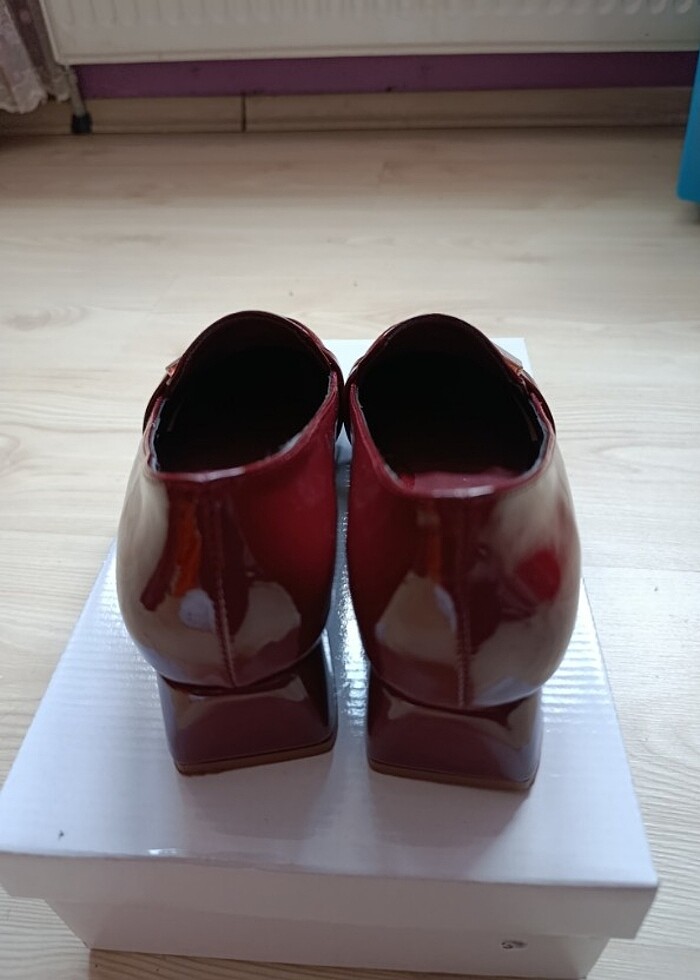 Bordo rugan ayakkabı  - Görsel 2