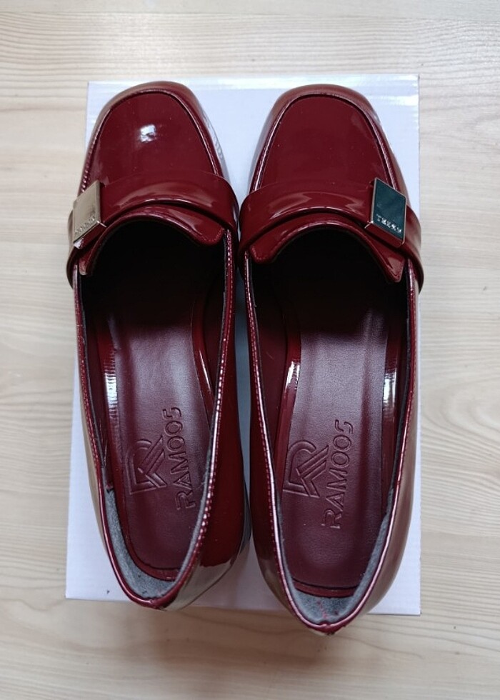 Bordo rugan ayakkabı  - Görsel 3