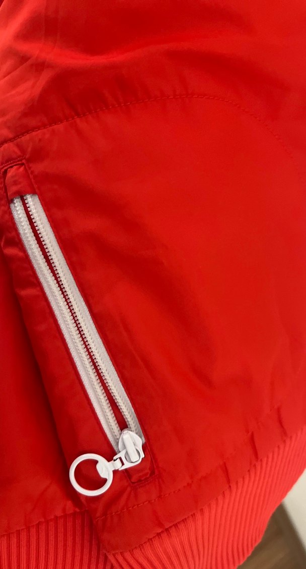 Kırmızı Puma Fermuarlı Kadın Spor Ceket - Görsel 4