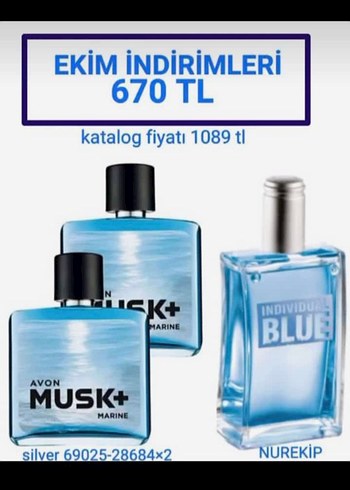 Avon Musk+ Marine Erkek Parfümü 670 TL