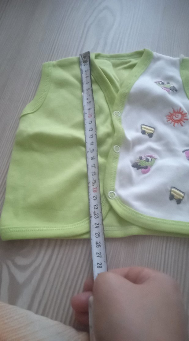 Renkli Baskılı Düğmeli Bebek Kız Body hiç kullanılmamış - Görsel 2