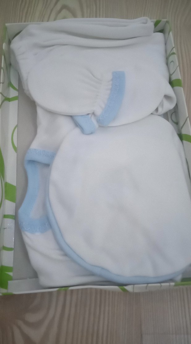 Bebek Erkek Beyaz Hastane Kıyafeti sıfır ürün hiç kullanılmamış - Görsel 2