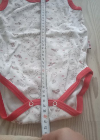 Kız Bebek Düğmeli V Yaka Atlet Body - Görsel 2