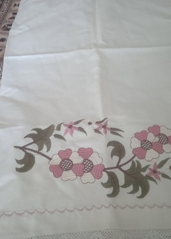 Pembe Nakışlı yastık kılıfı - Görsel 2