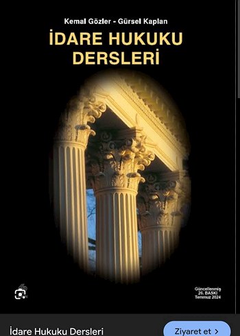 İdare Hukuku Dersleri Kitabı